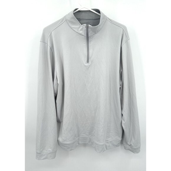 Magaschoni Men's 1/4 Zip Gray Long Sleeve Size XXL Pullover - Picture 1 of 4